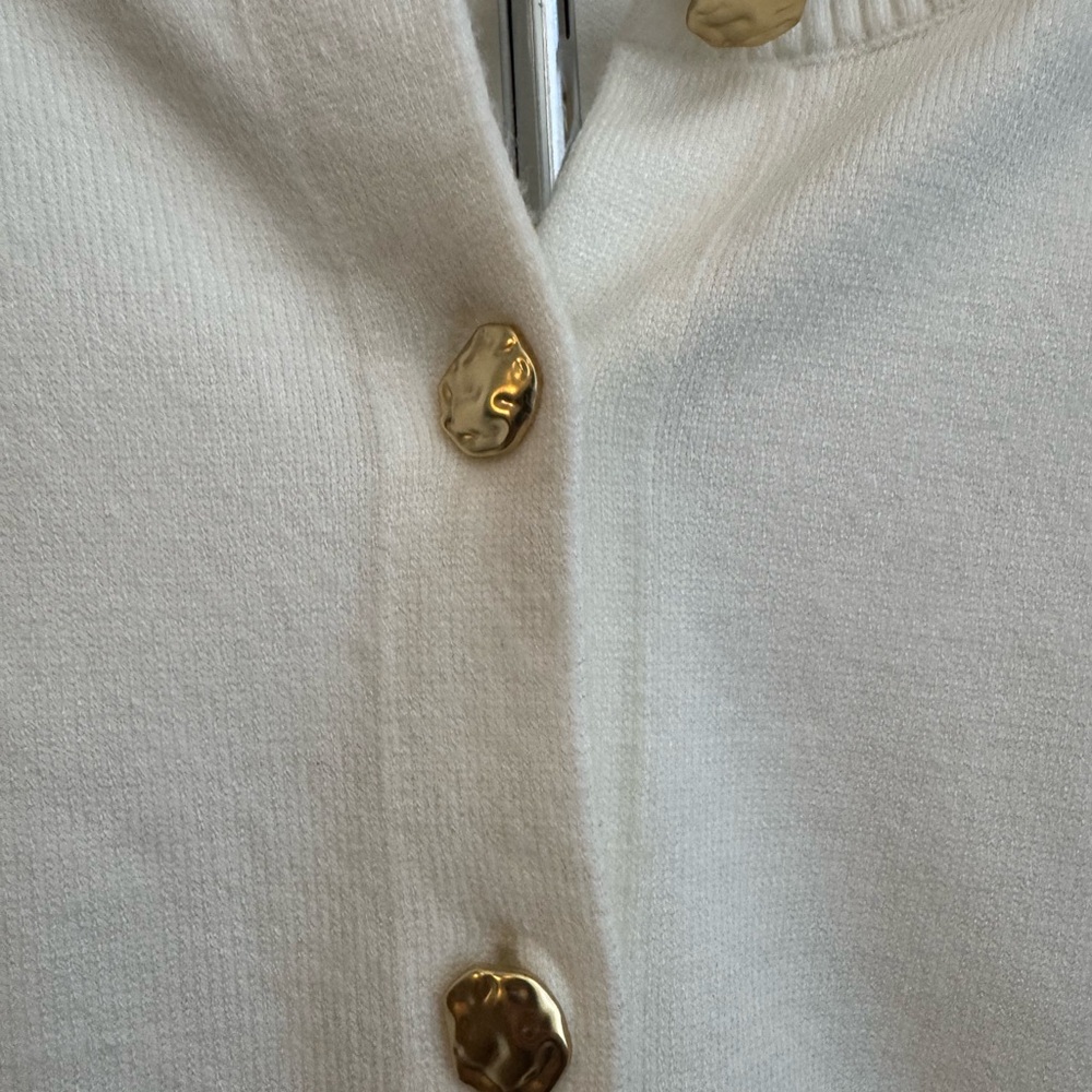 Moon & Madison Cream Button-Down Sweater - Picture 2 of 6
